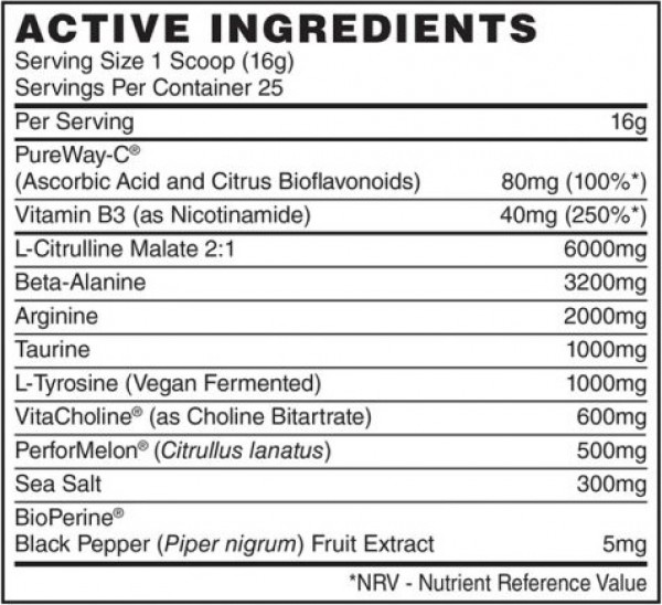 Naughty Boy Pump Pre-Workout 400g